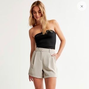 High Rise Premium Crepe Tailored Short